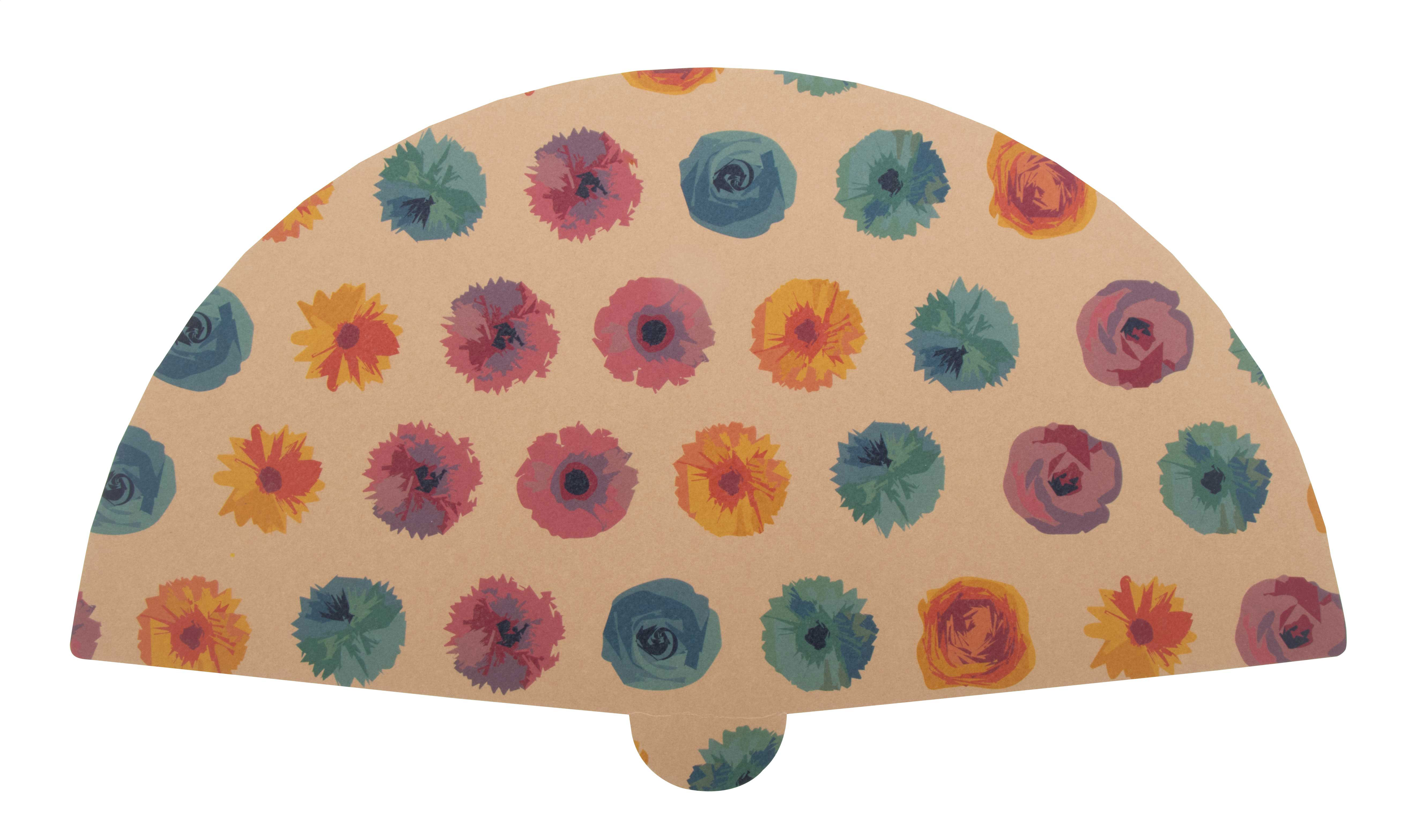 Personalized Eco-Friendly Kraft Paper Fan - Wandsworth printed with logo