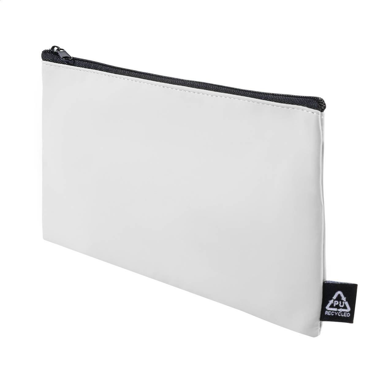 Custro zipped pen case in soft recycled PU leather with your logo