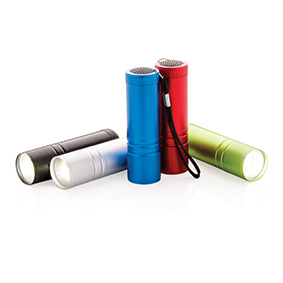 A pocket-sized COB (Chip on Board) torch that is extremely bright, with a body made of aluminum. - Ince Blundell