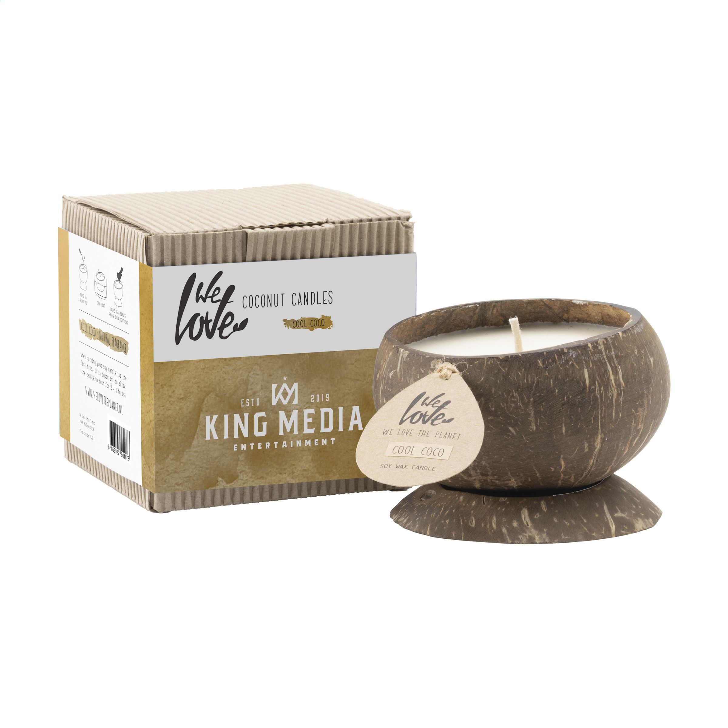Natural Coconut Soy Wax Candle - Hartley Wintney