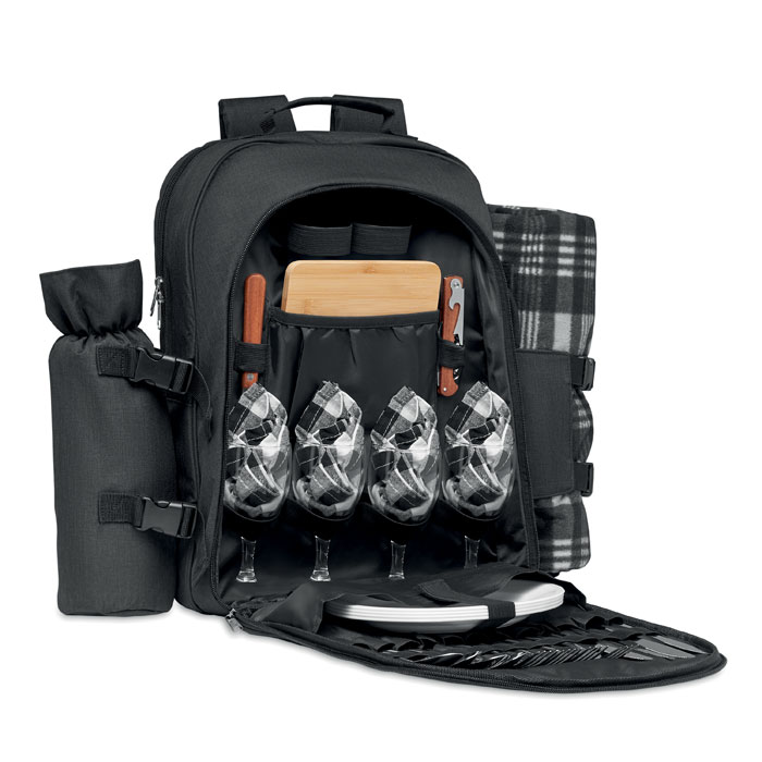 4-Person Picnic Backpack with Cooling Compartment and Accessories - Penarth