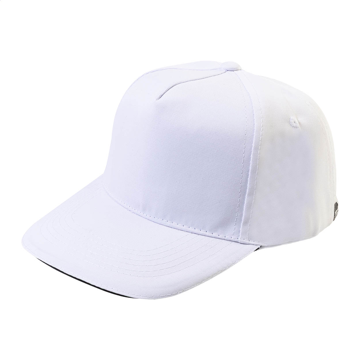 Aaron 5-Panel Baseball-Cap aus RPET-Polyester mit Klettverschluss und Logo bedrucken mit Logo
