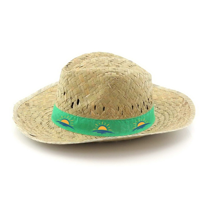 Greenish Natural Straw Hat - Hambledon