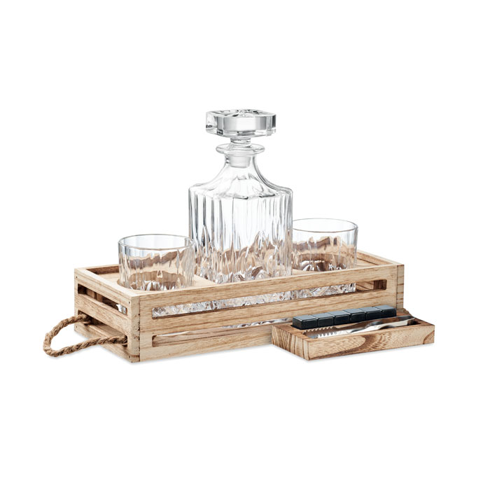 Luxury Whisky Set with Decanter, Glasses, and Reusable Ice Cubes - Sleaford