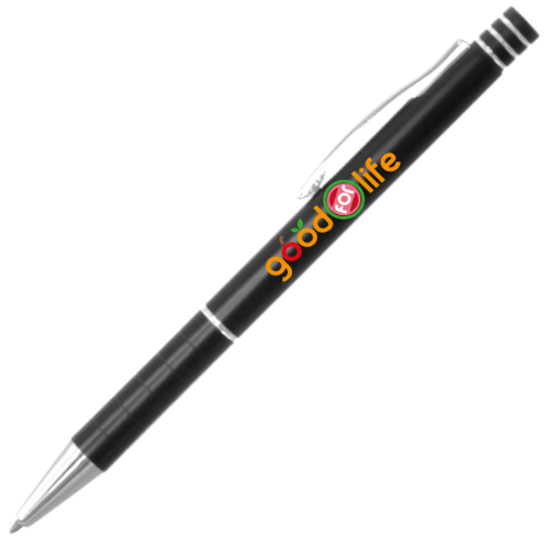 An elegantly designed ballpoint pen from Antonio Miró features a soft aluminum body. - Hyde