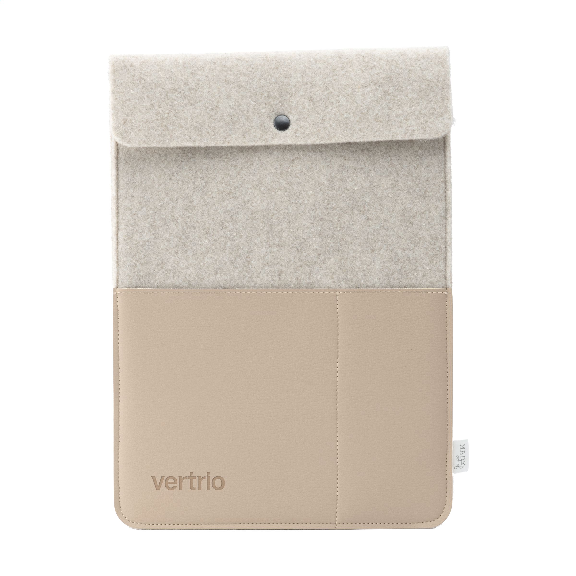 Recycled Felt & Vegan Leather Laptop Sleeve - Alverstoke