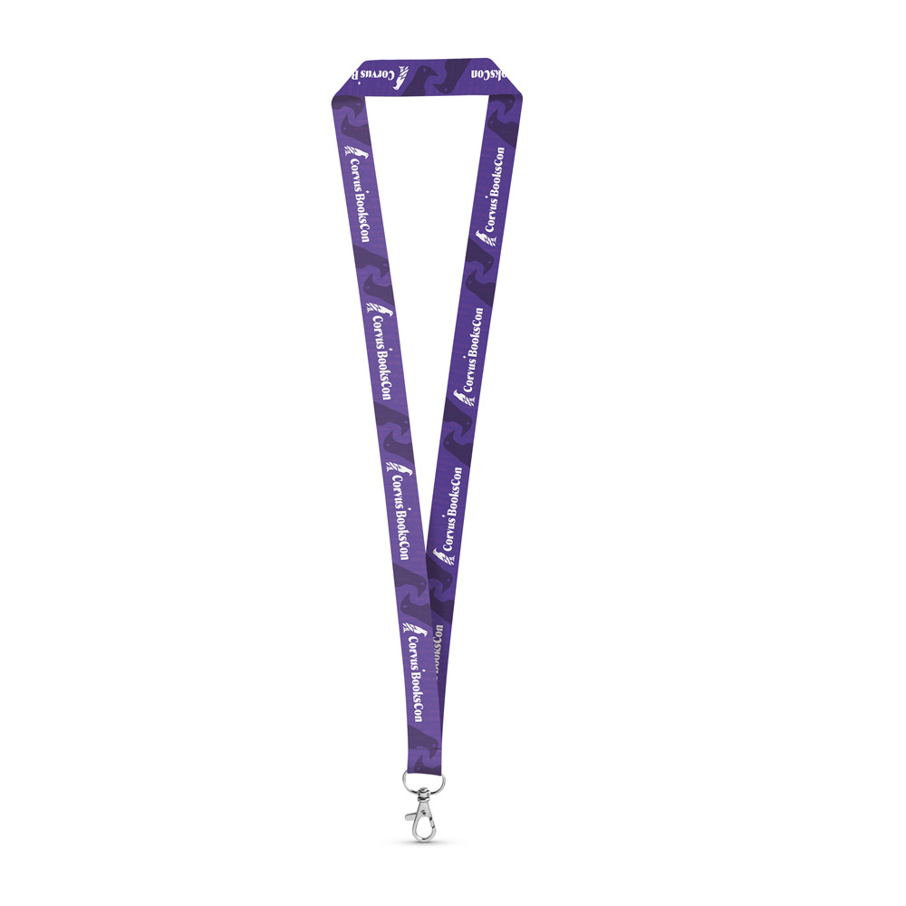 Double-Sided Sublimation Lanyard with Carabiner - Little Wenlock - Johnson Fold