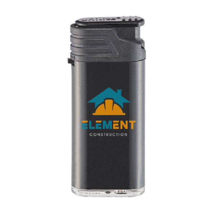 Refillable Electronic Jetflame Lighter with Black Cap - Long Preston