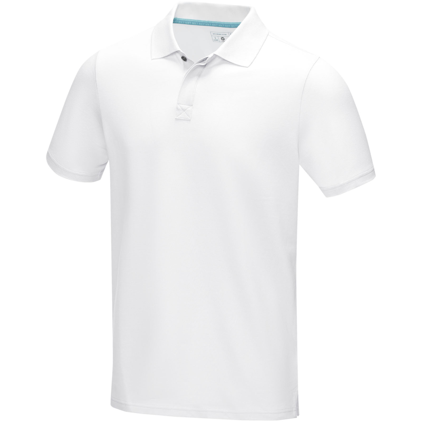 Men's graphite short sleeve polo made with GOTS certified organic material - Ryton