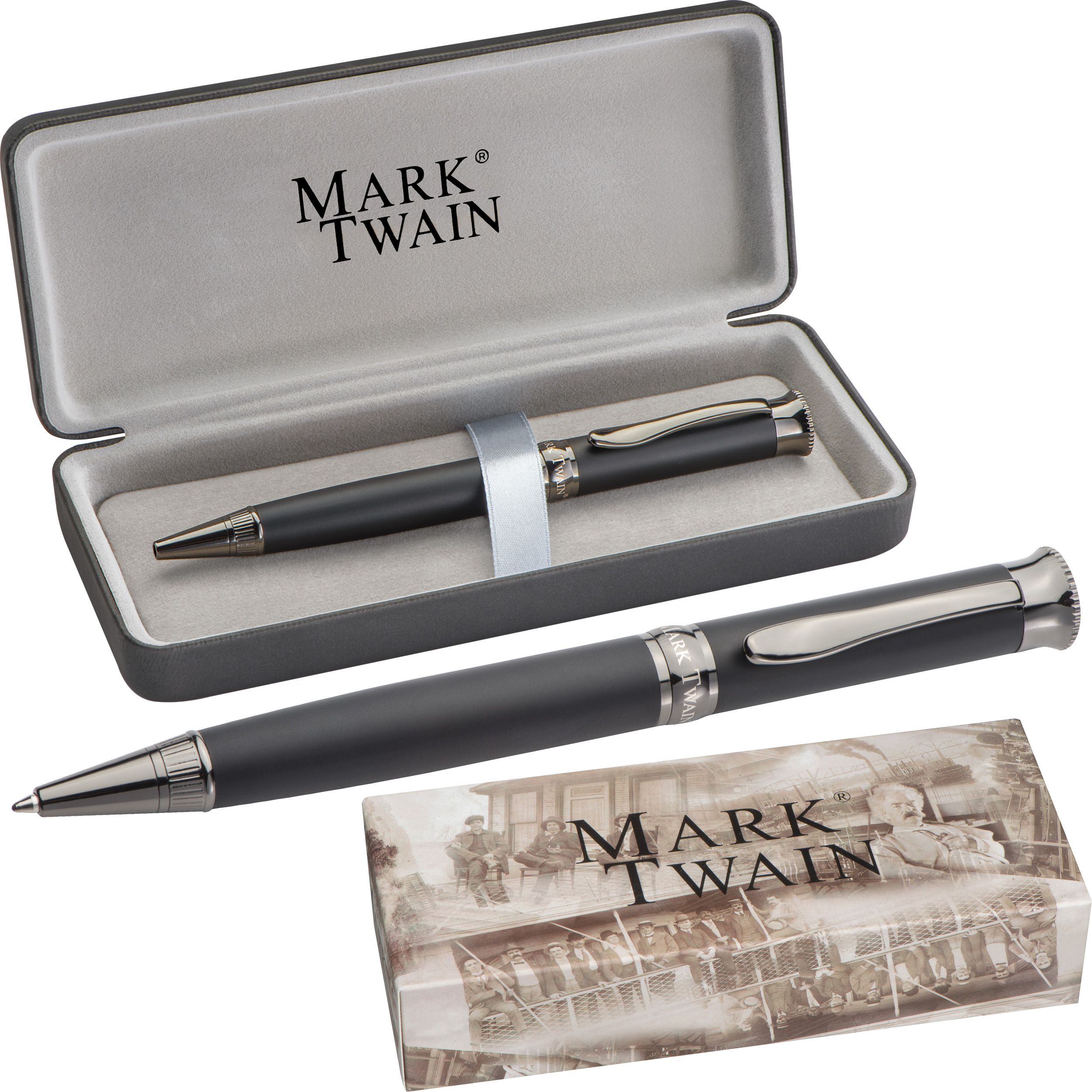 Twain Engraved Metal Ballpen - Weston-under-Lizard - Hutton