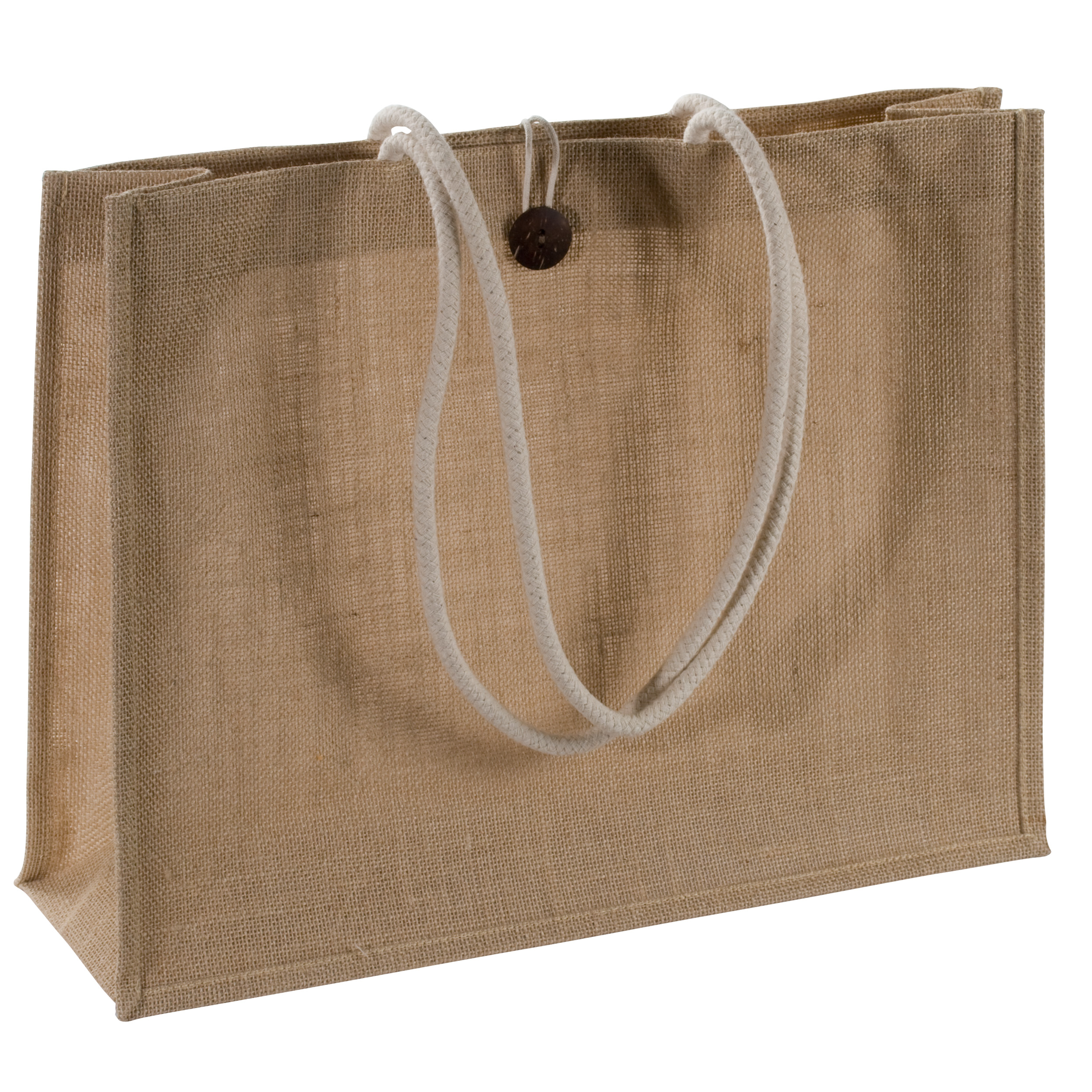 Logo Printed Jute Bag - Dunsfold - Battleflat