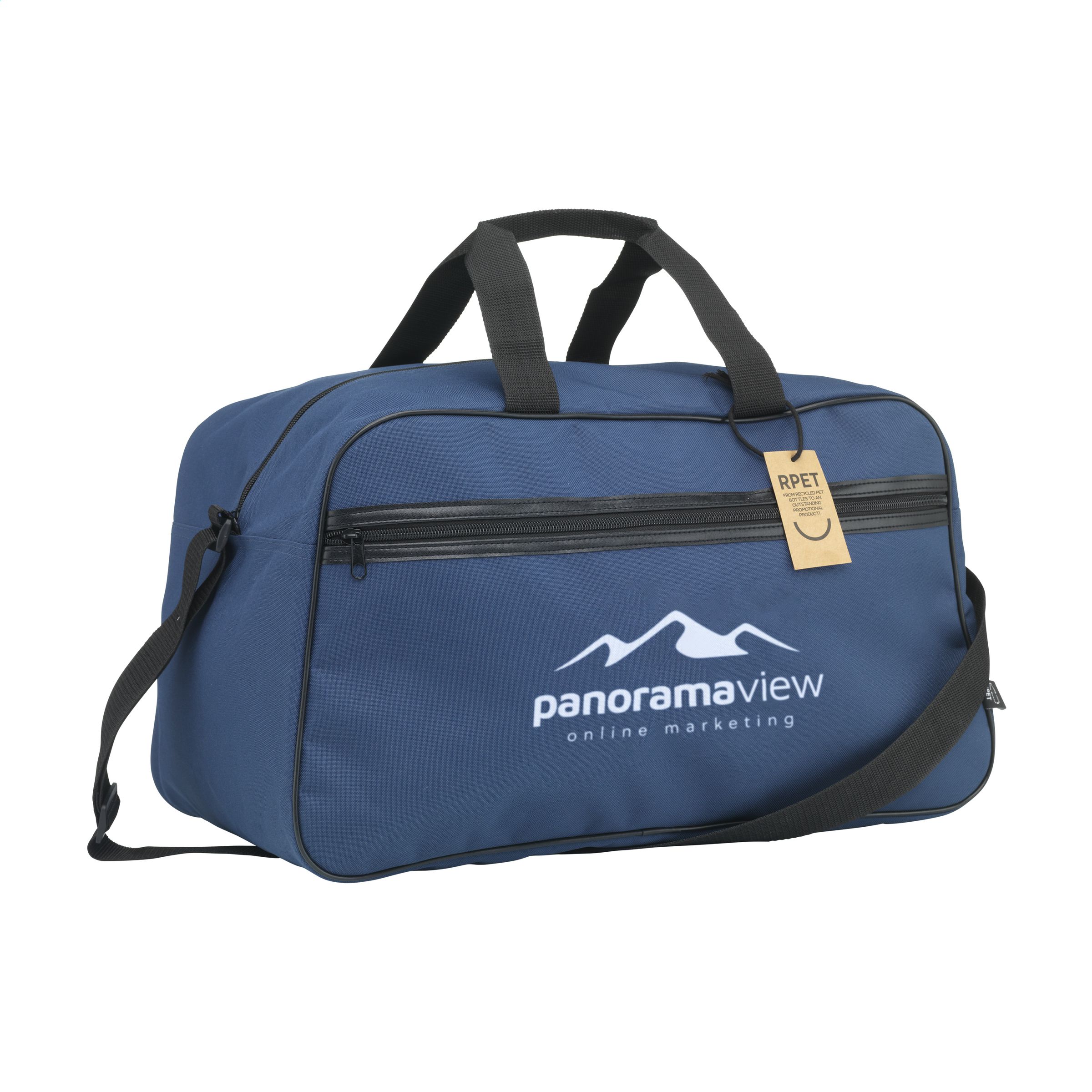 Spacious sports/travel bag made from 600D RPET polyester - Halsall