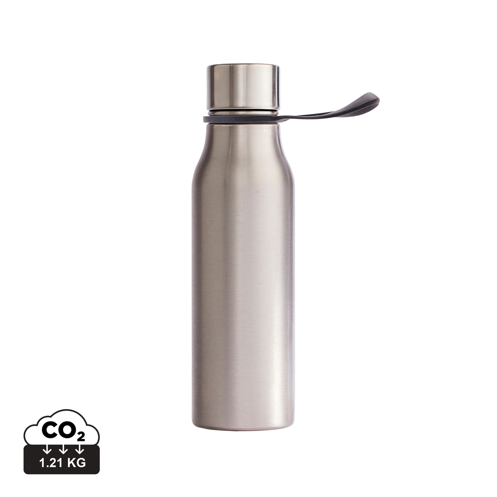 This is a sleek steel water bottle from the brand Aylesbury. - Bootle
