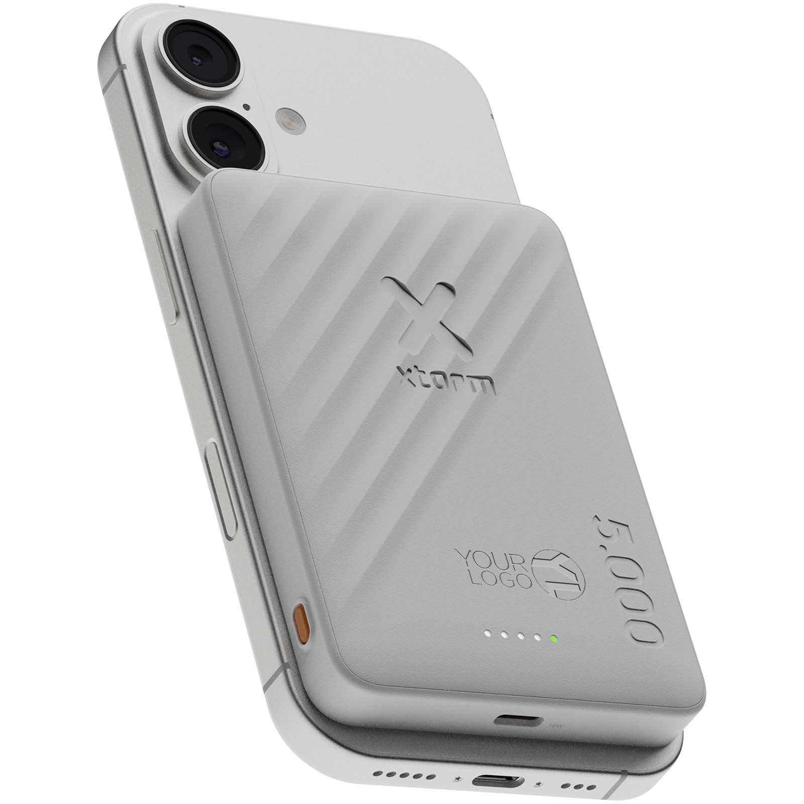 Xtorm Go2 magnetische kabellose Powerbank 5000 mAh 15 W mit Logo bedrucken mit Logo