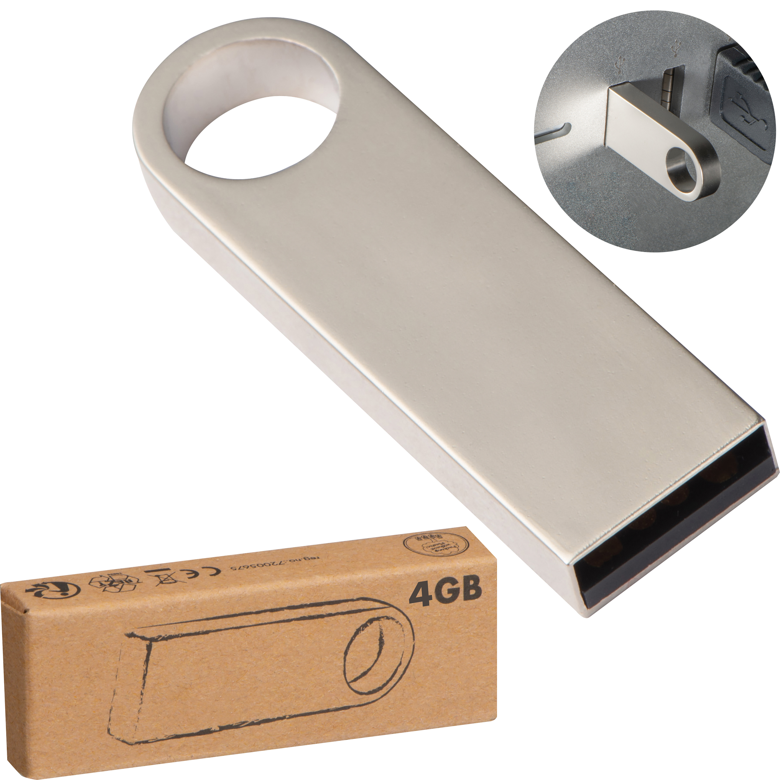 Custom Engraved Metal USB Stick - Hope - Fraserburgh