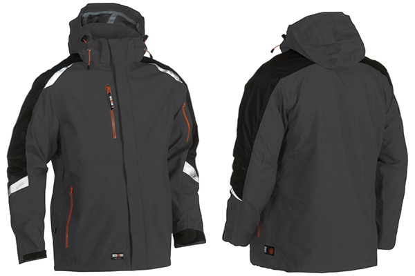 Technical Laminated Weatherproof Jacket with Detachable Hood - Crawley