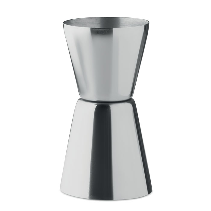 A stainless steel jigger that is double-sided - Esher