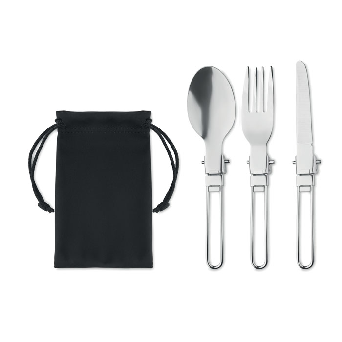 Set de utensilios de acero inoxidable para acampar - Beaumont Leys