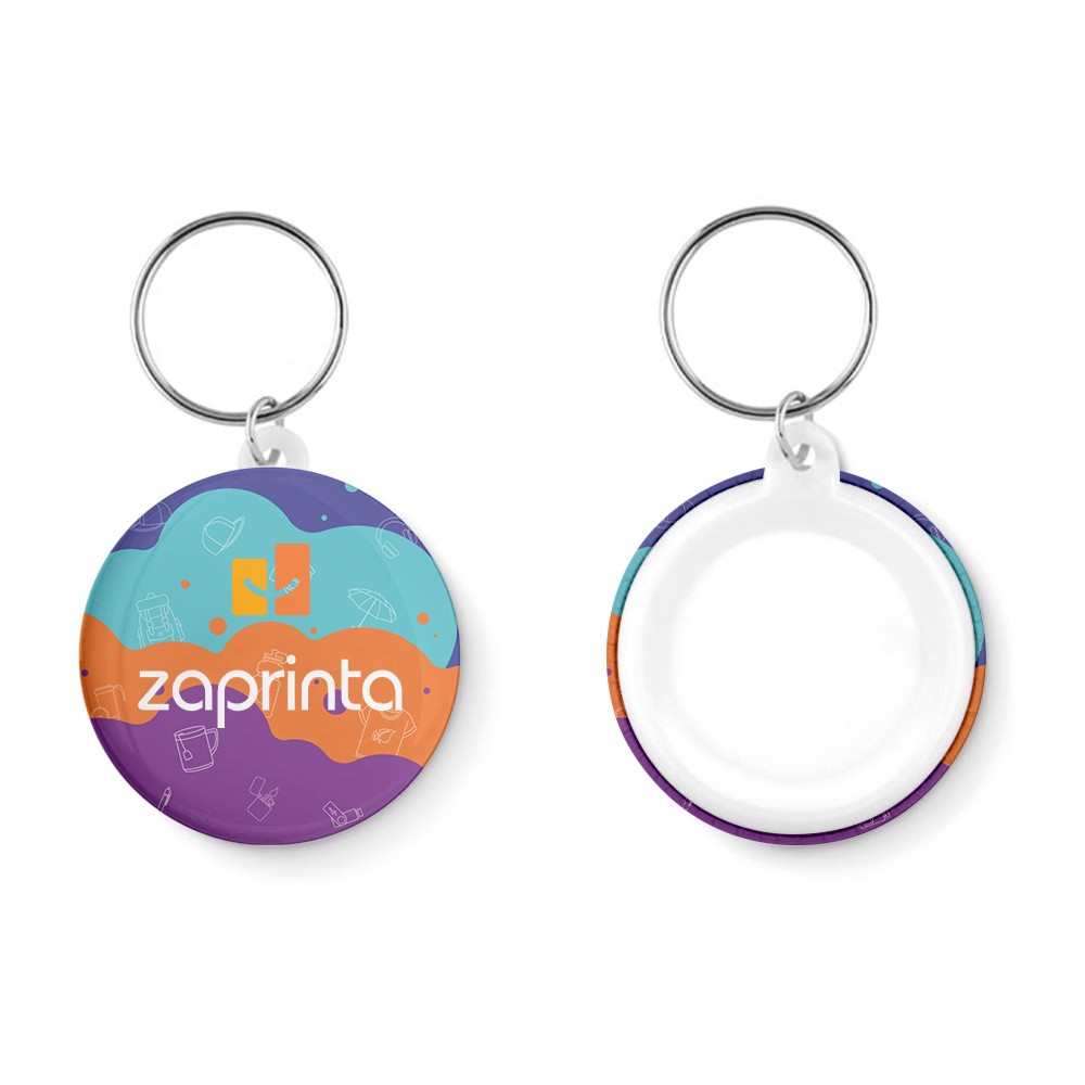 Customizable Key Ring Pin Button - Foxton