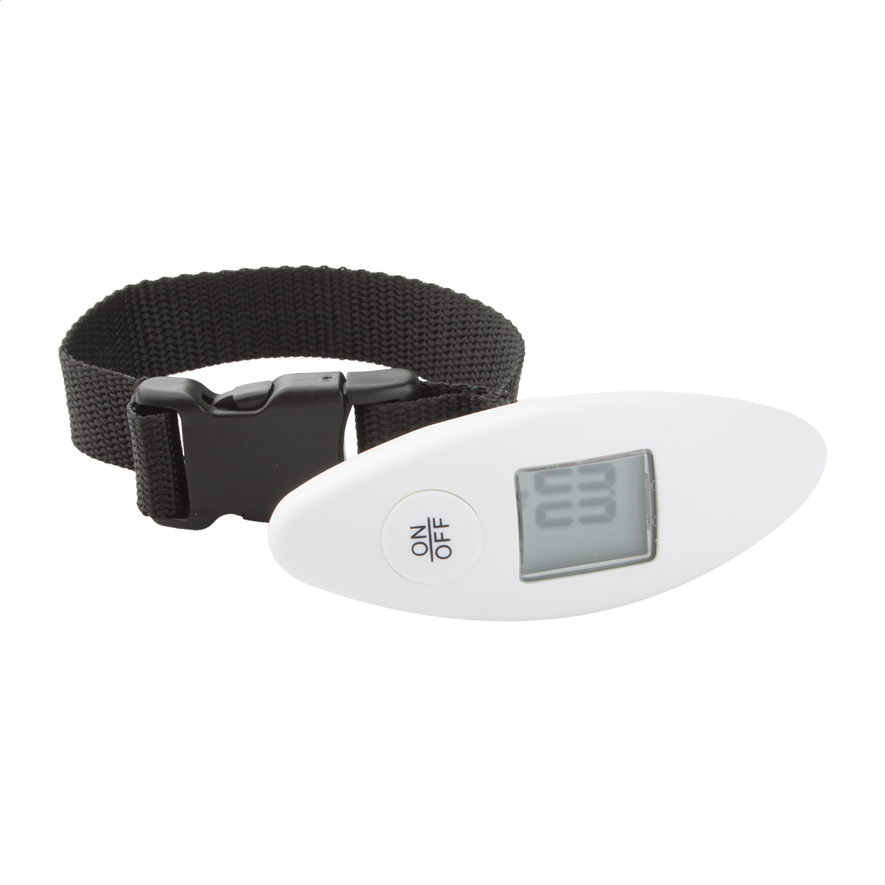Newark digital luggage scale with button cell battery, max. 40 kg