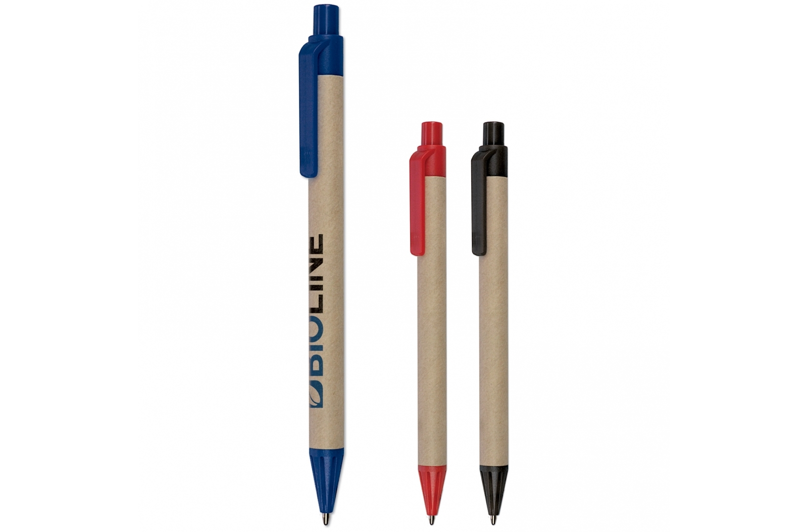 Biodegradable Paper Ballpoint Pen with Colored Components - Wyke Regis