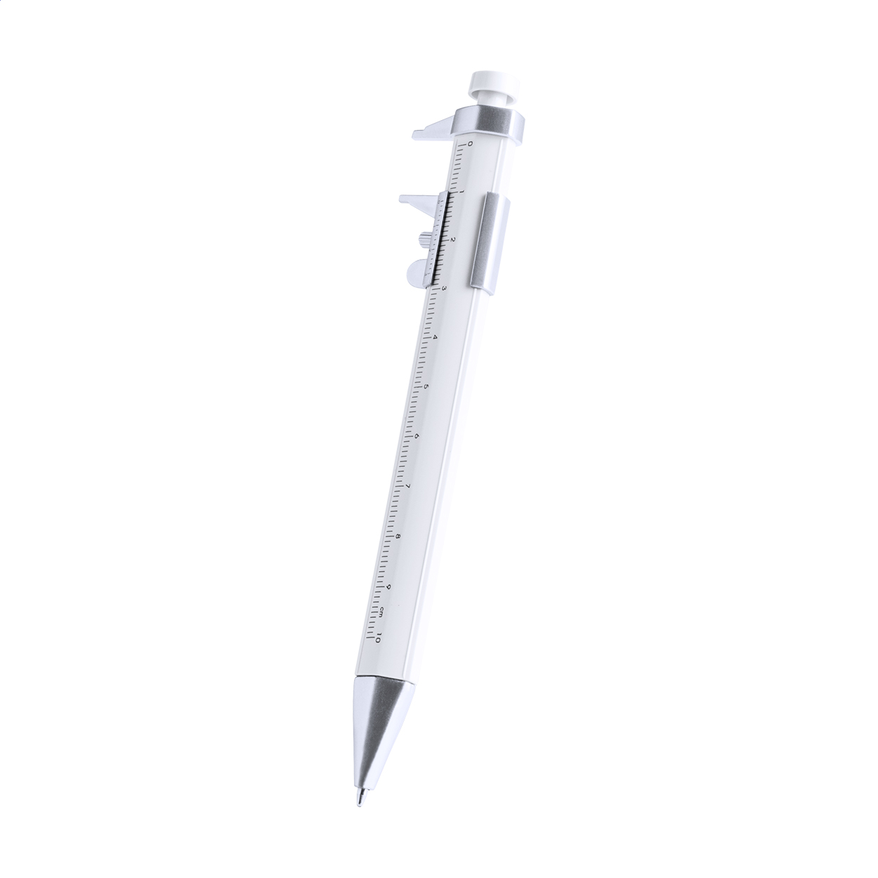 Calipen Kugelschreiber mit 10 cm Messschieber und Logo bedrucken mit Logo
