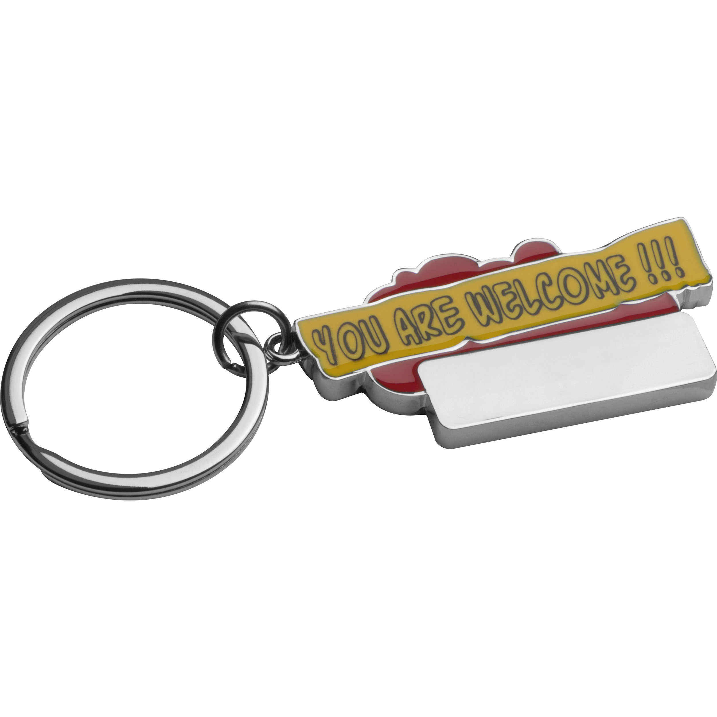 Metal Engraved Keyring - Nether Wallop - St John's