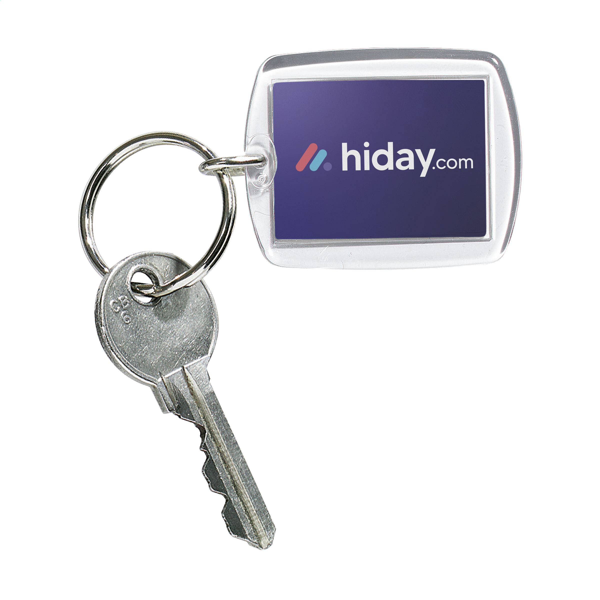 Acrylic Keyring with Paper Inlay - Cardigan