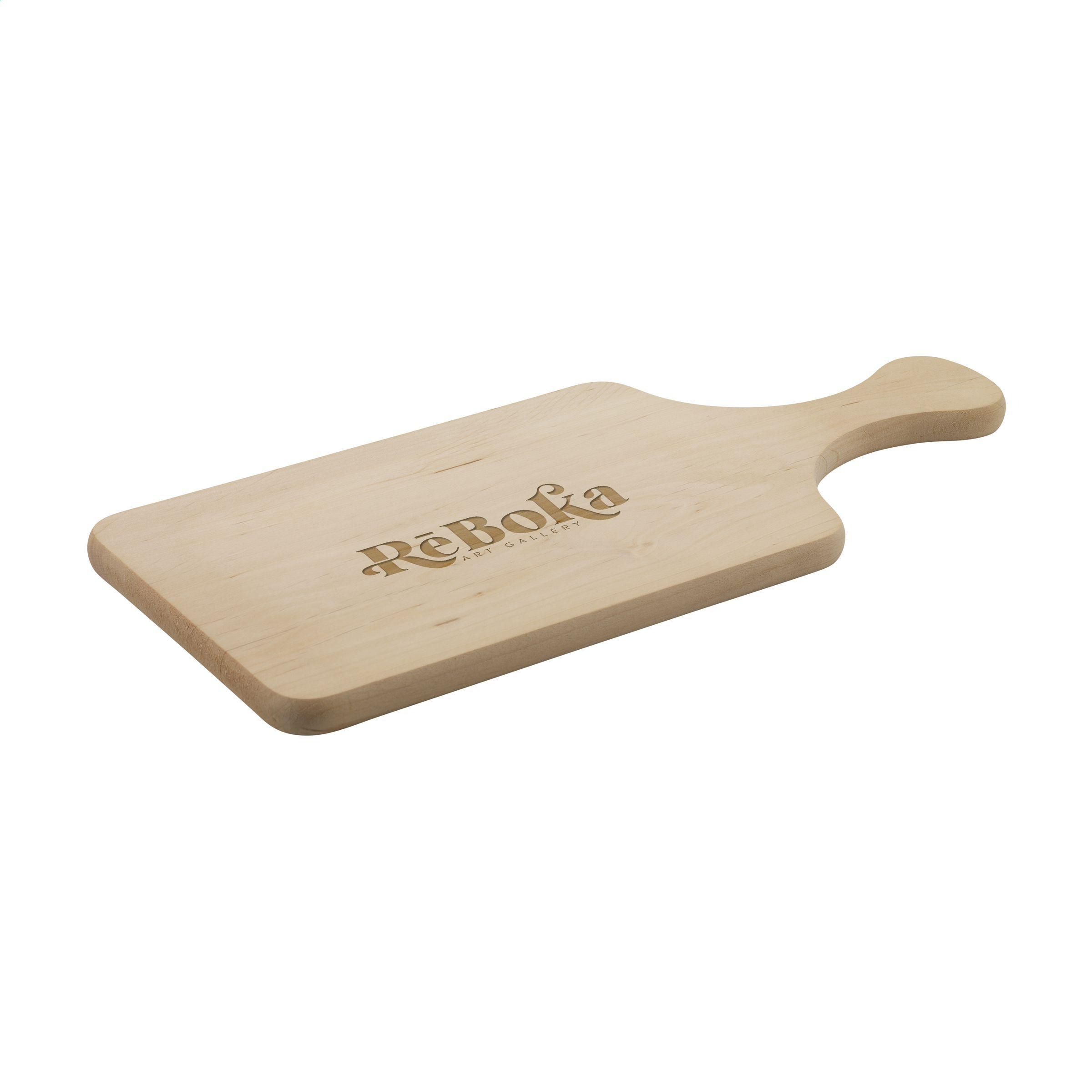 Alder wood chopping board with handle