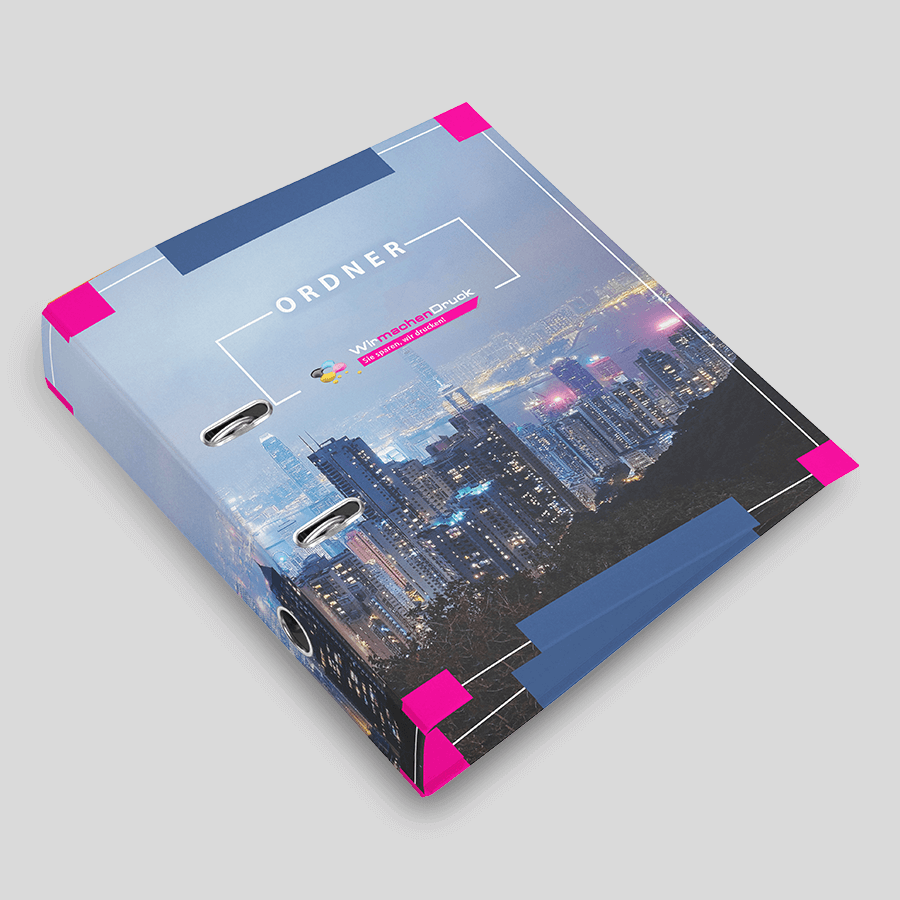 Colorful 4-Hole Binder - Inverurie printed with logo