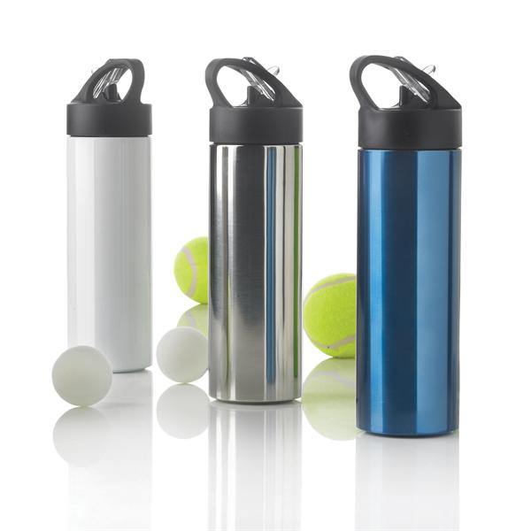Sustainable Stainless Steel Sports Bottle with Straw - Lancaster
