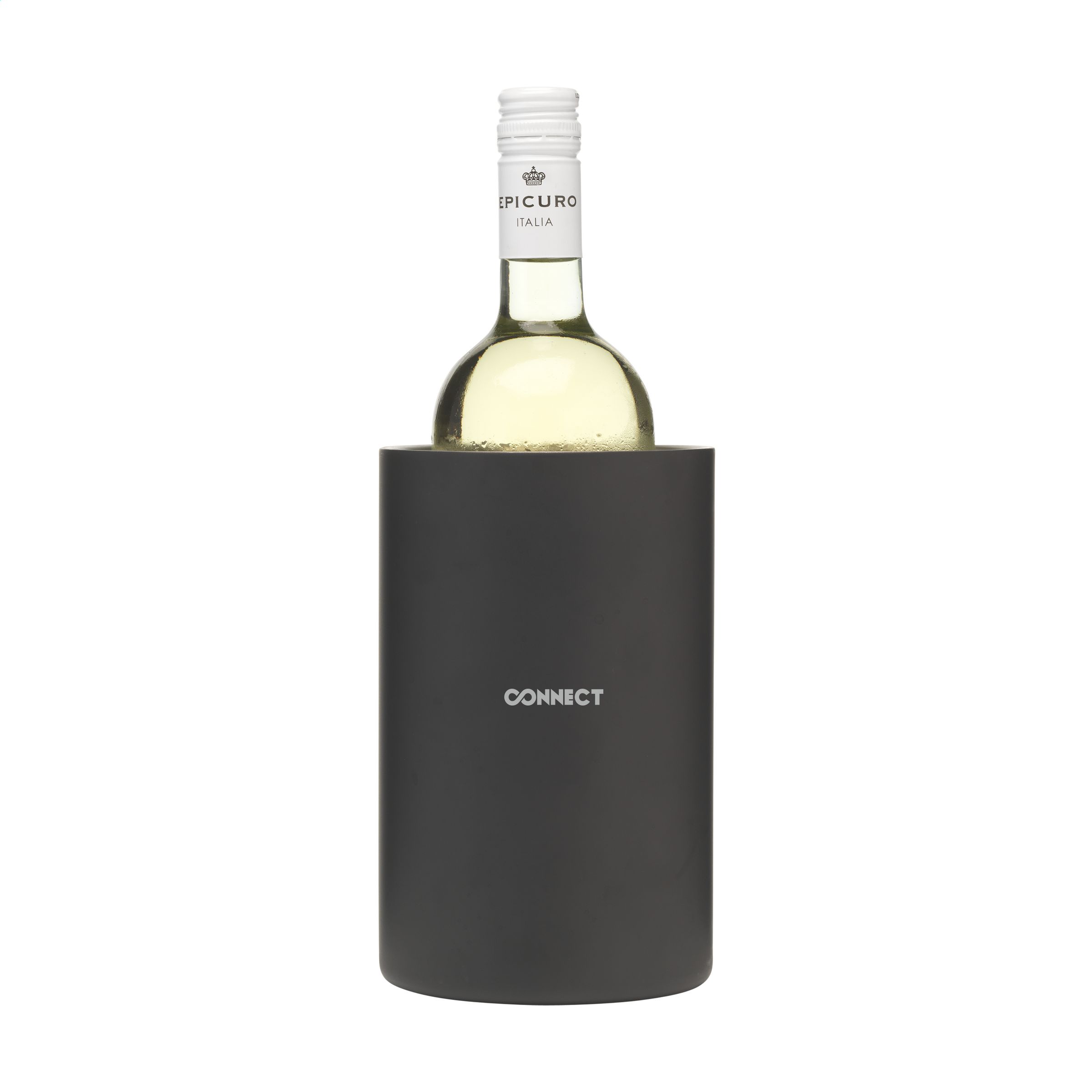 Matte Black Stainless Steel Wine Cooler - Charmouth