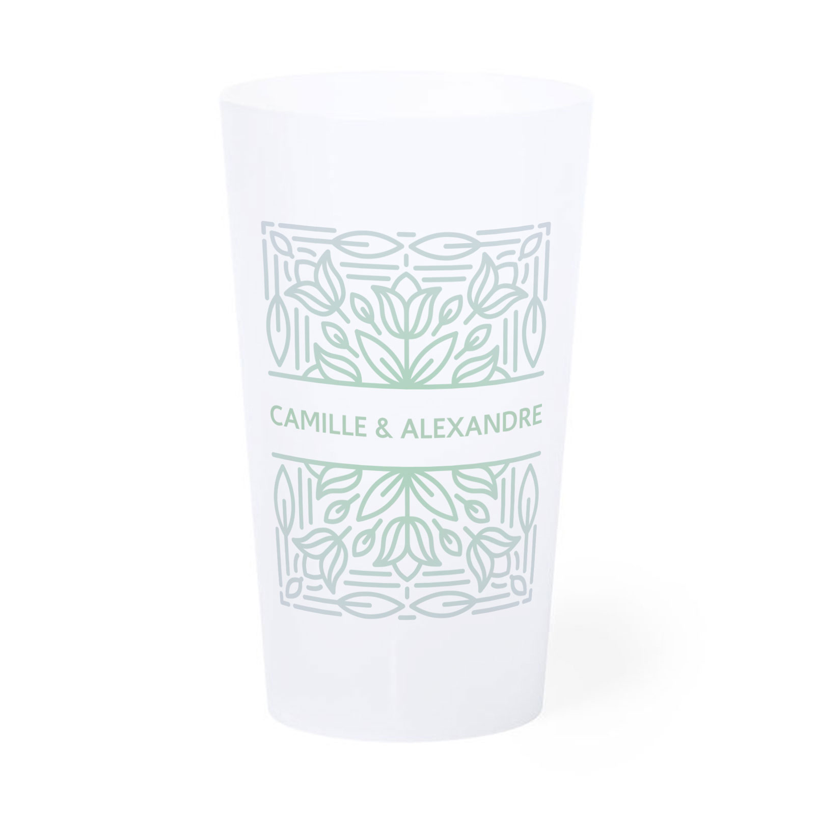 Customized wedding goblet 33 cl - Idylle
