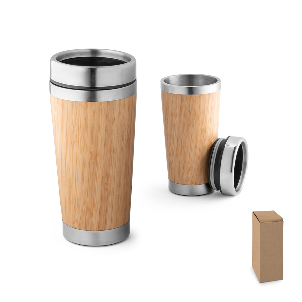 Stainless Steel Travel Bowl with Bamboo Design 500ml - Littlethorpe - Great Bridge