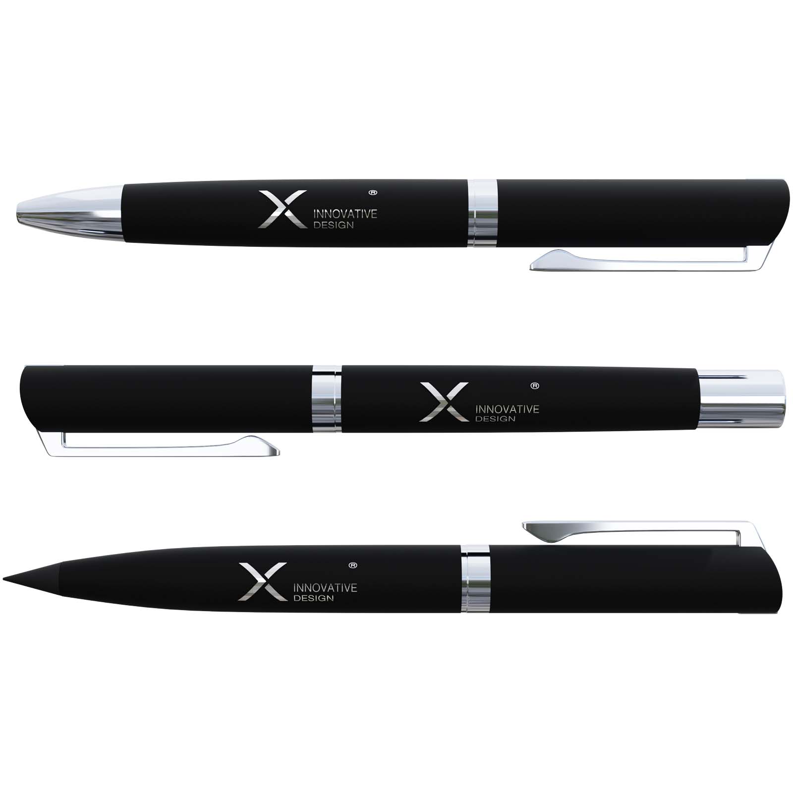 Eleganza Trio Writing Set - Meriden printed with logo