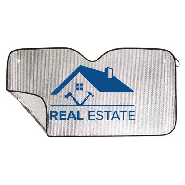 Metallic Aluminum Sunshade with Bubble Sides - East Wittering