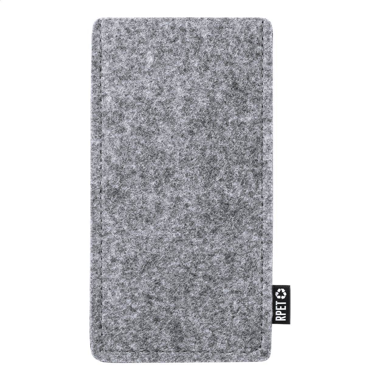 Glaffel RPET felt sunglasses case with RPET label and logo