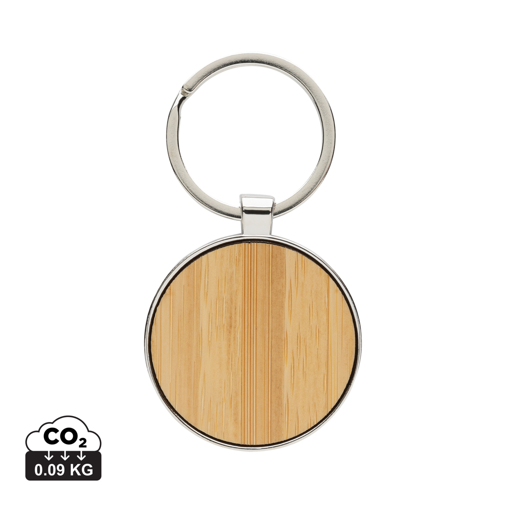 EcoCircle Recycled Zinc & Bamboo Keychain - Berwick St John