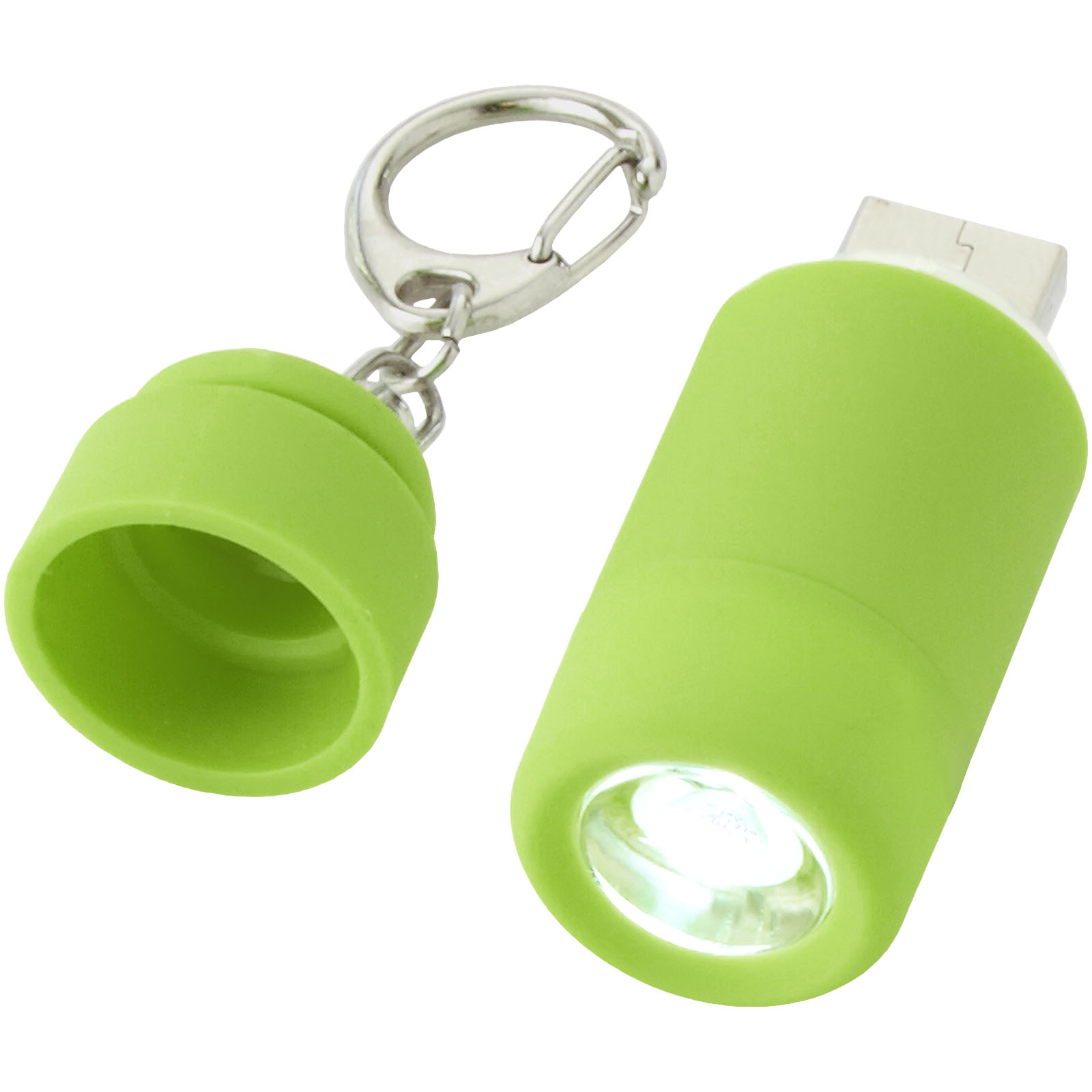 USB-aufladbare LED Schlüsselanhänger Taschenlampe - 