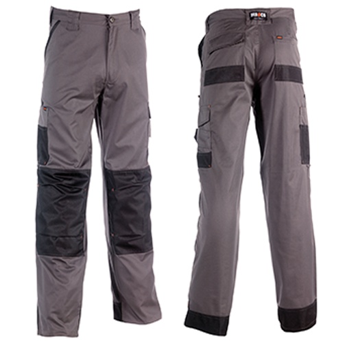 Work trousers with multiple pockets that are water-resistant and made of strengthened fabric - Newent
