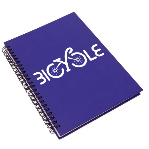 Notebook made from soft textured recycled cardboard with a ring binding - Ormskirk