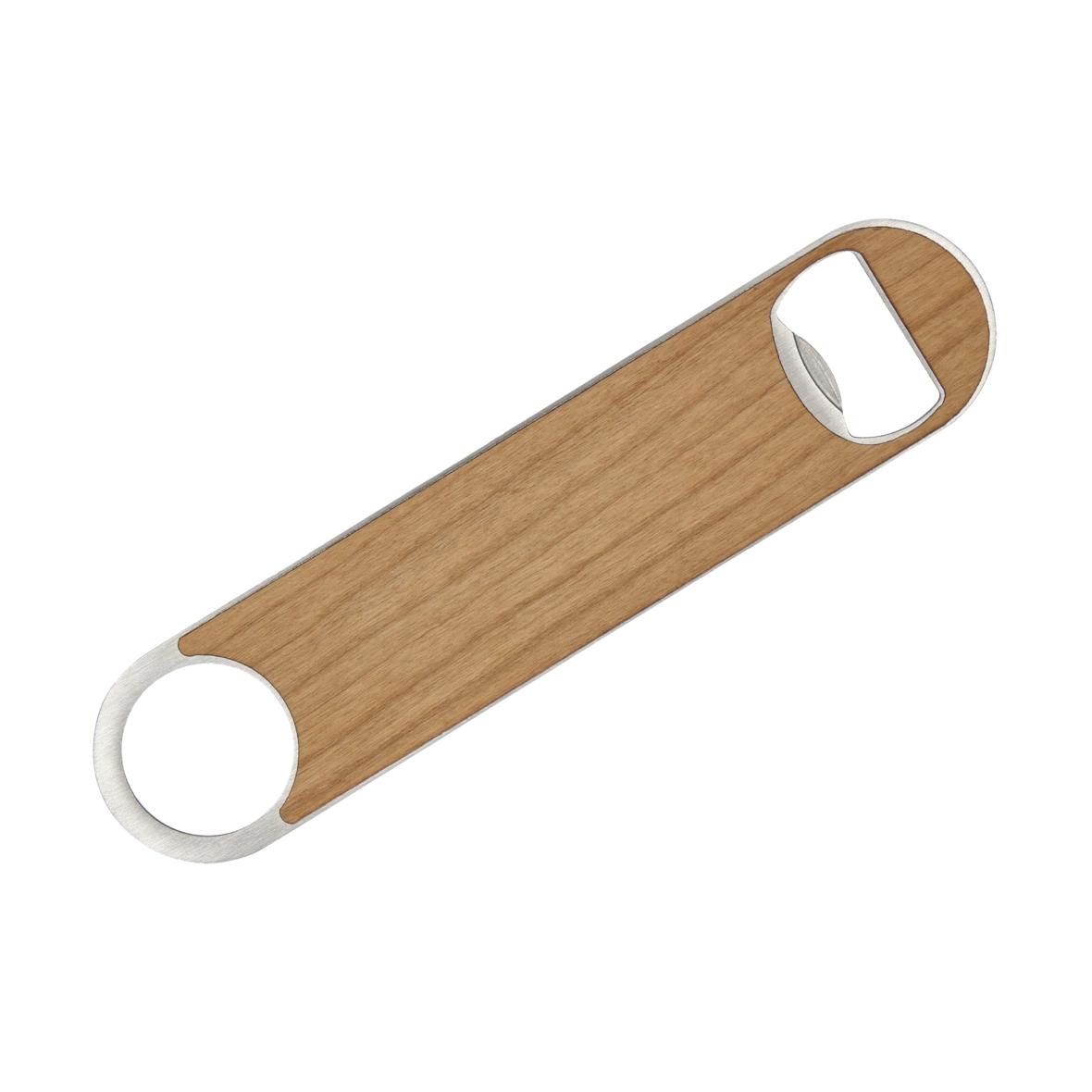 Blackawton Stainless Steel and Wood Flat Bottle Opener - Ab Kettleby