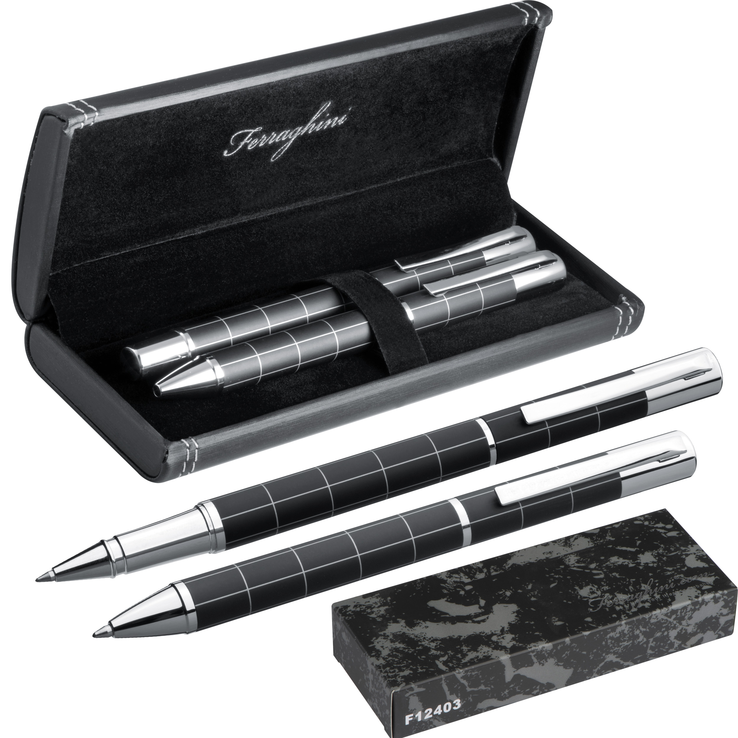 Engraved Ferraghini Writing Set - Rugby