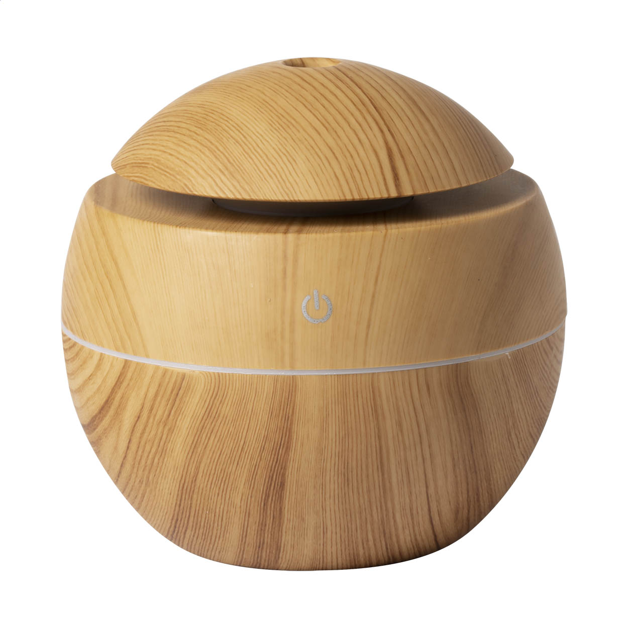 Wopor Luftbefeuchter in Holzoptik mit mehrfarbiger LED und Logo bedrucken mit Logo