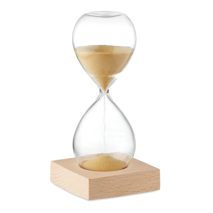 Borosilicate Glass Sand Timer with Beech Wood Base - Exeter