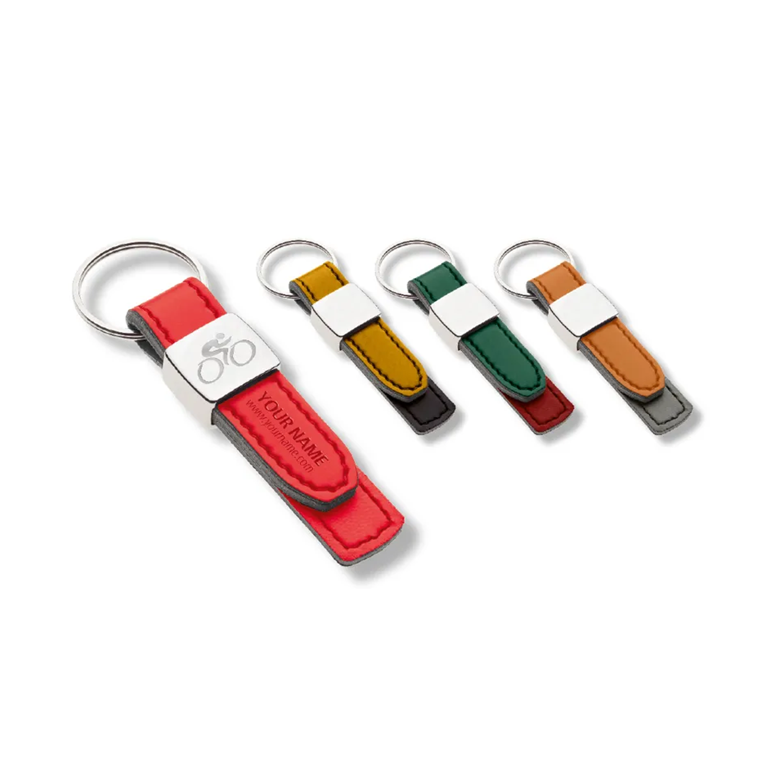 Elegant Metal-Embellished Keyring - Fawley