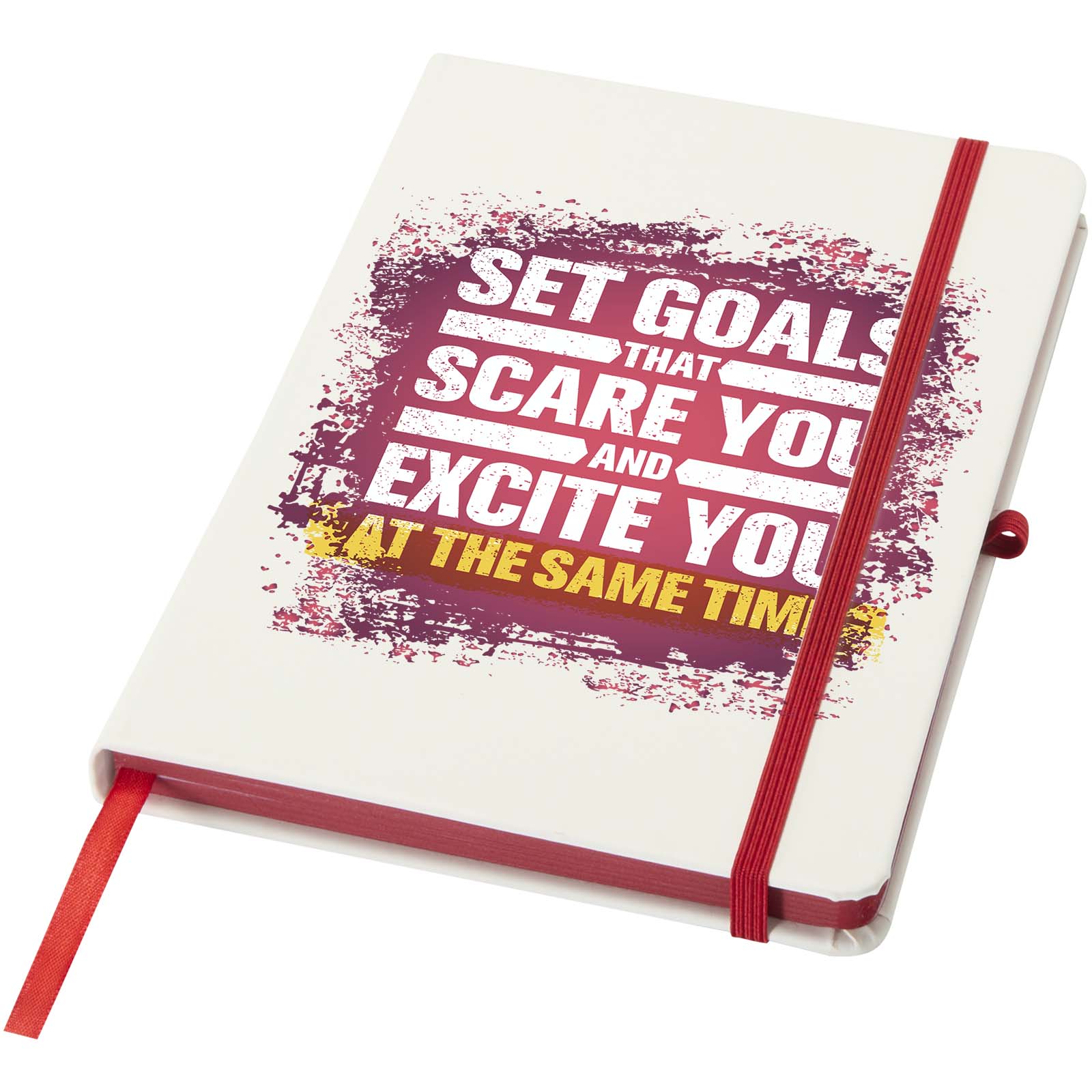 Spectrum A5 notebook with hard cover and colored edges