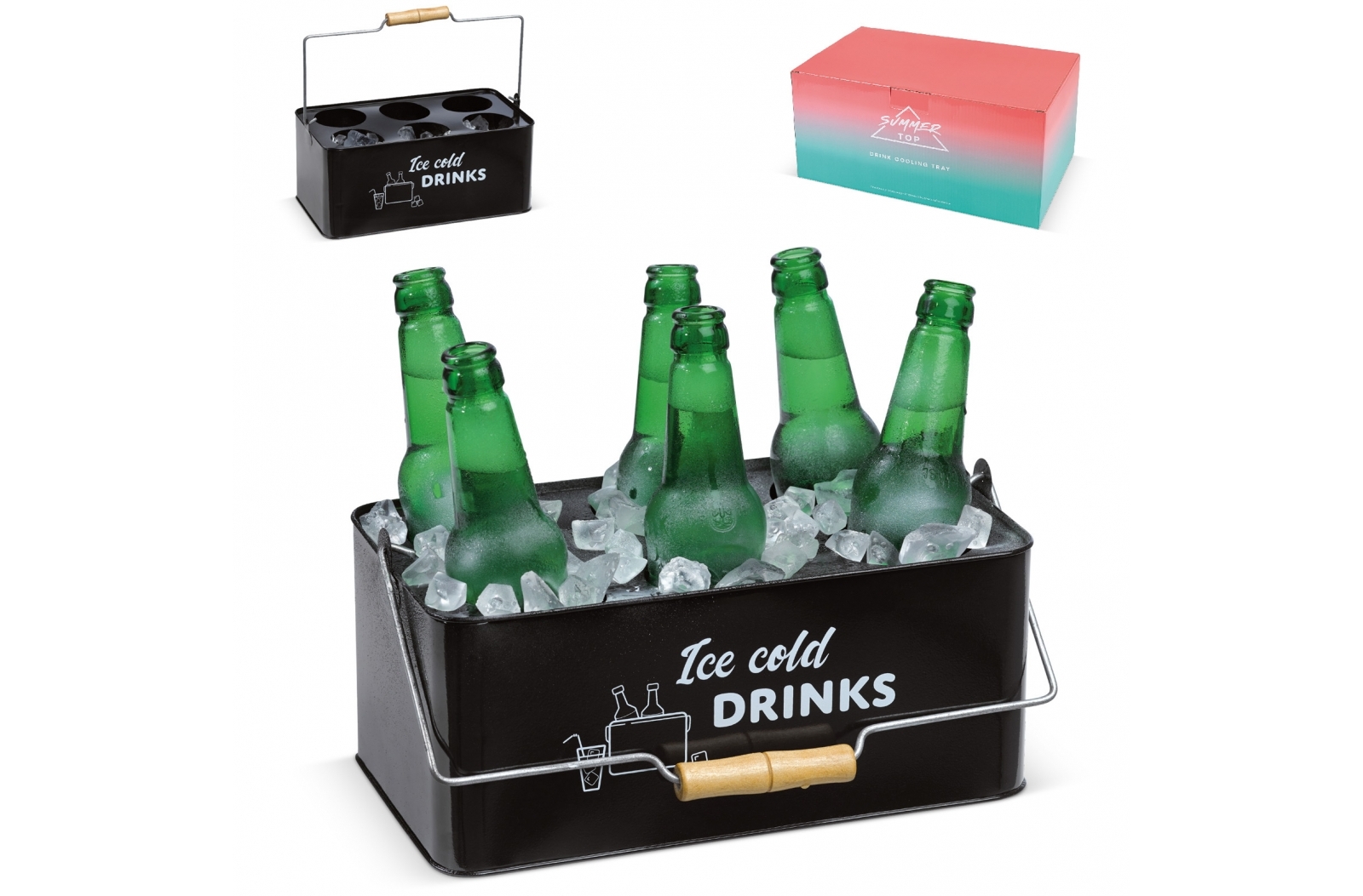 Six-Bottle Ice Cube Cooling Bucket - York