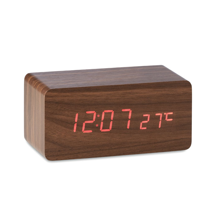 LED Time Display Alarm Clock with Wireless Charging - Appleby
