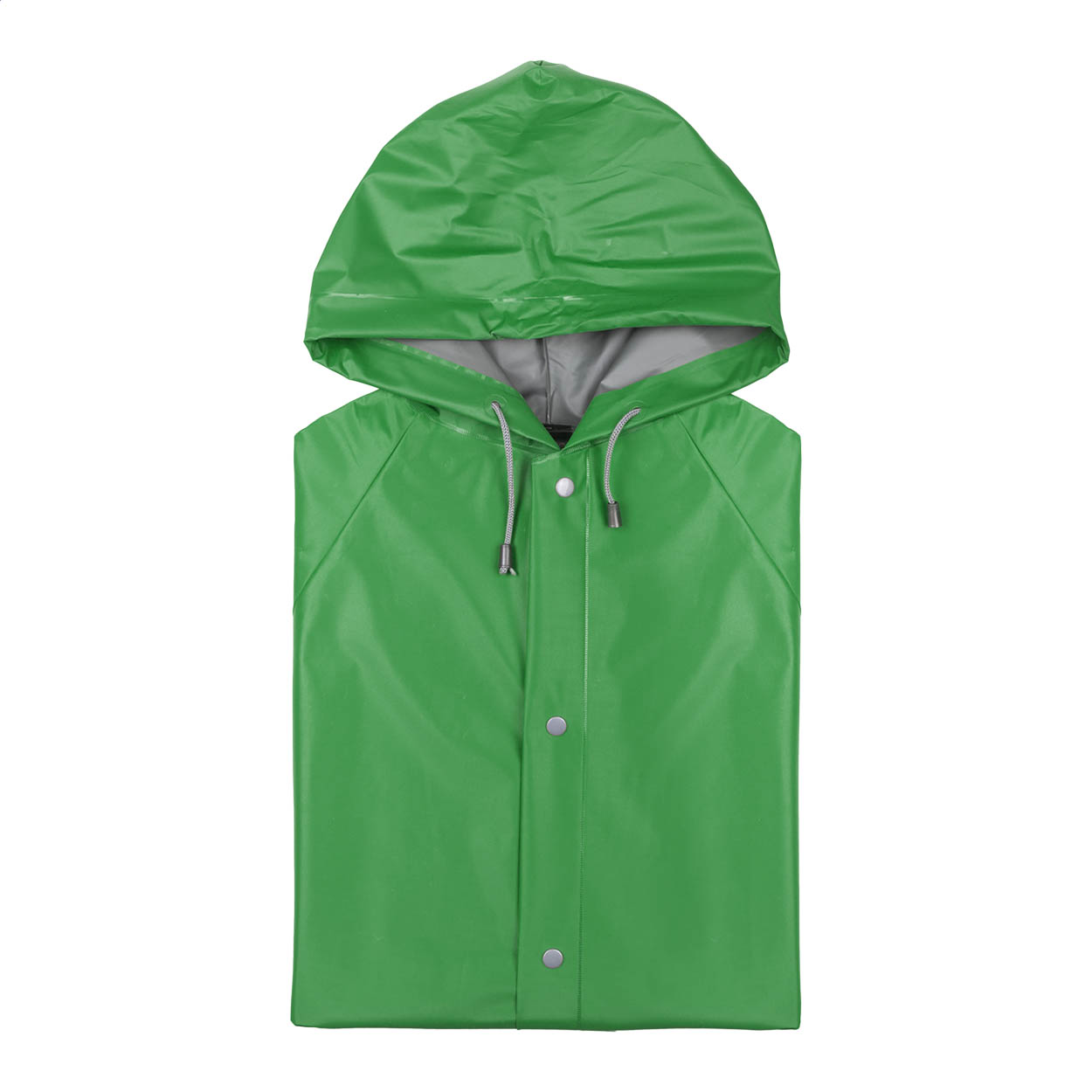 Mariner hooded raincoat in resistant PVC with 2 front pockets and logo printed with logo